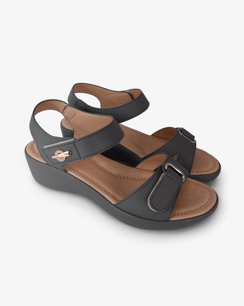Sandal Xuồng Hạnh Dung Khóa Dán HD29193AY
