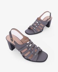 Sandal Cao Gót Hạnh Dung Quai Tán Đinh Tầng HD29206AY