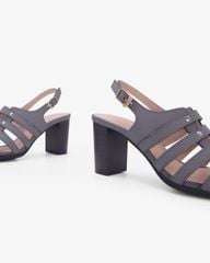 Sandal Cao Gót Hạnh Dung Quai Tán Đinh Tầng HD29206AY