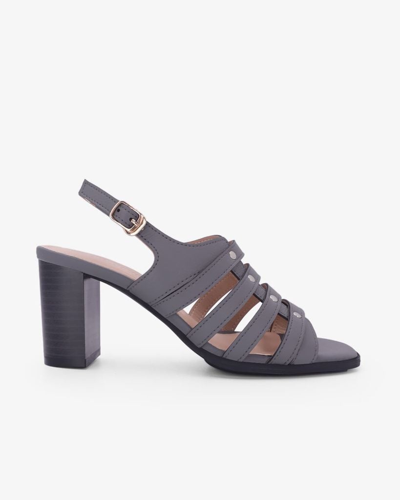 Sandal Cao Gót Hạnh Dung Quai Tán Đinh Tầng HD29206AY