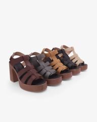 Sandal Cao Gót Hạnh Dung Quai Chiến Binh HD29208AY