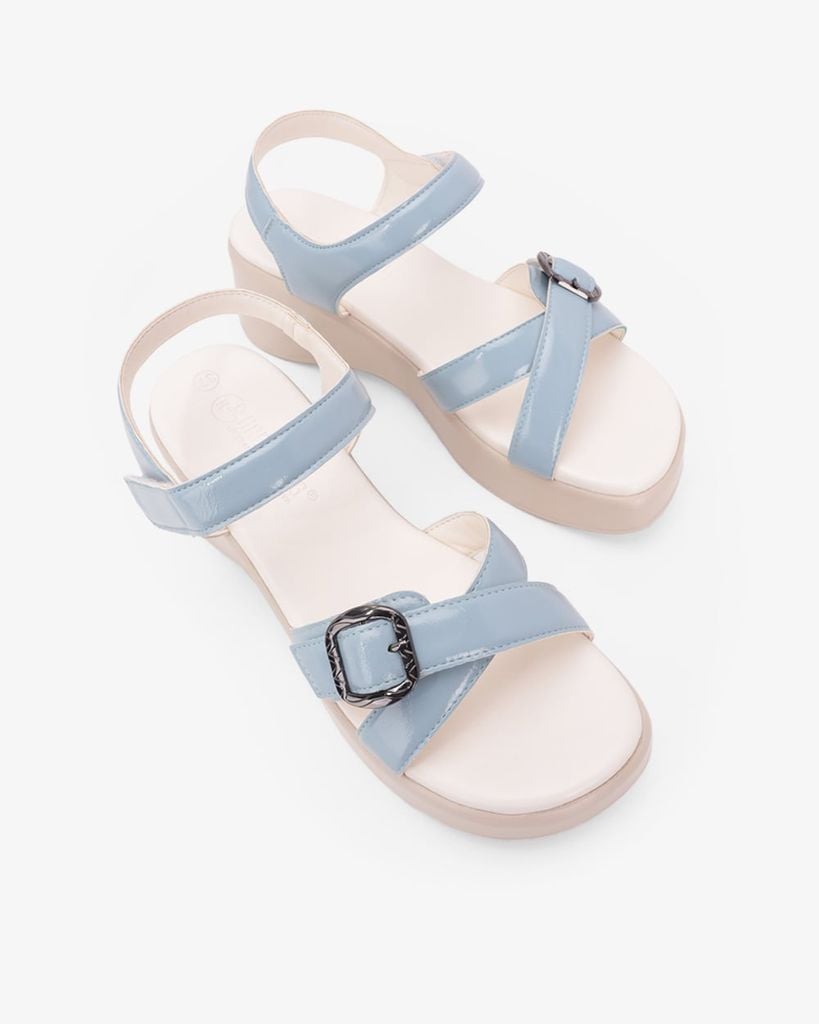 Sandal Đế Xuồng Hạnh Dung Quai Đan Chéo Khóa HD11171AV