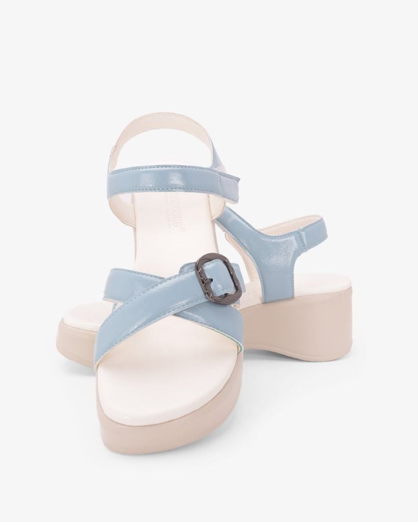 Sandal Đế Xuồng Hạnh Dung Quai Đan Chéo Khóa HD11171AV