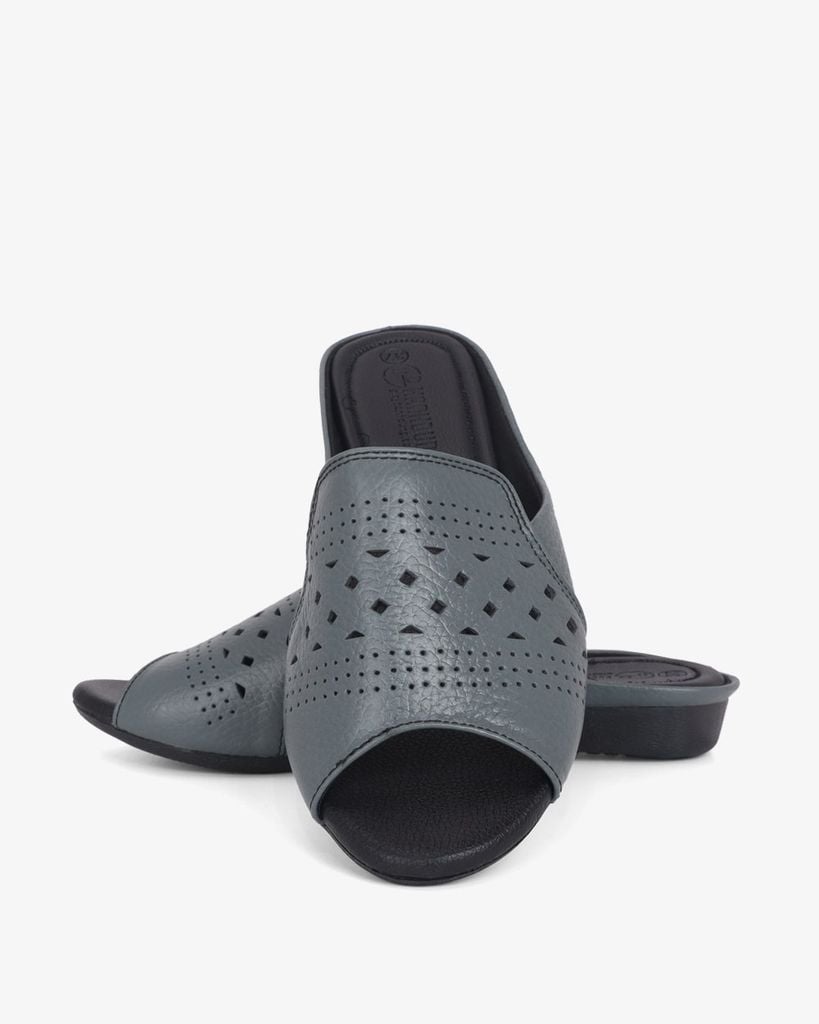 Dép Xuồng Hạnh Dung Hở Mũi Đục Lỗ HD041096AD