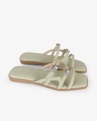 Dép Xẹp Hạnh Dung Ba Quai Mảnh Khóa Xoàn HD27330BI