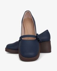 Giày Cao Gót Hạnh Dung Mũi Vuông Quai Nơ HD29192AY