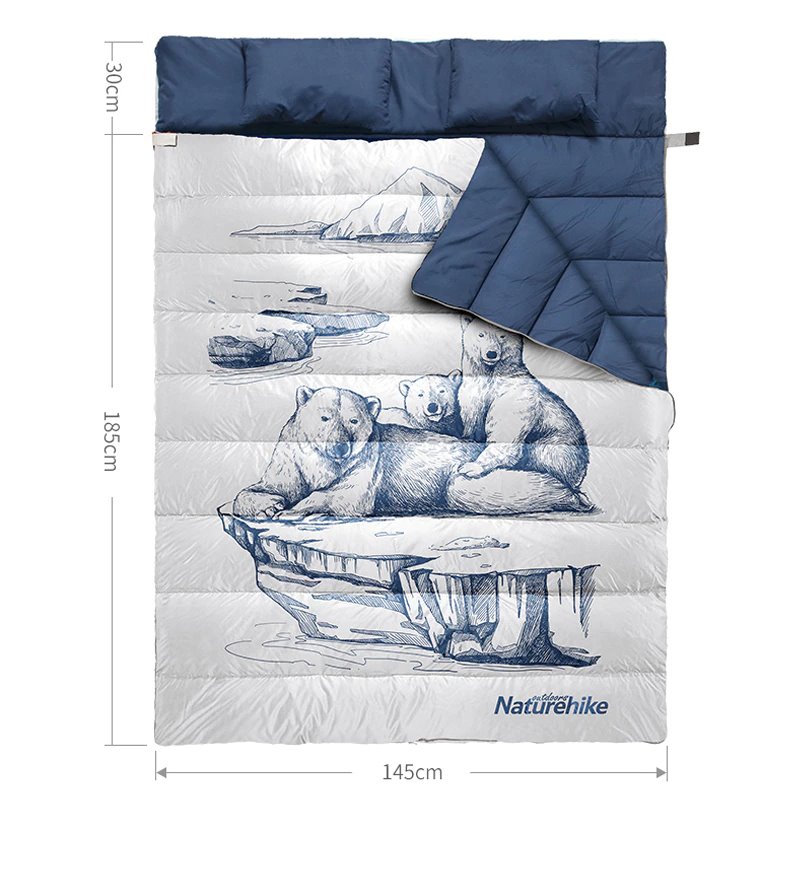 Túi ngủ đôi gia đình, cặp đôi Naturehike NH21MSD06