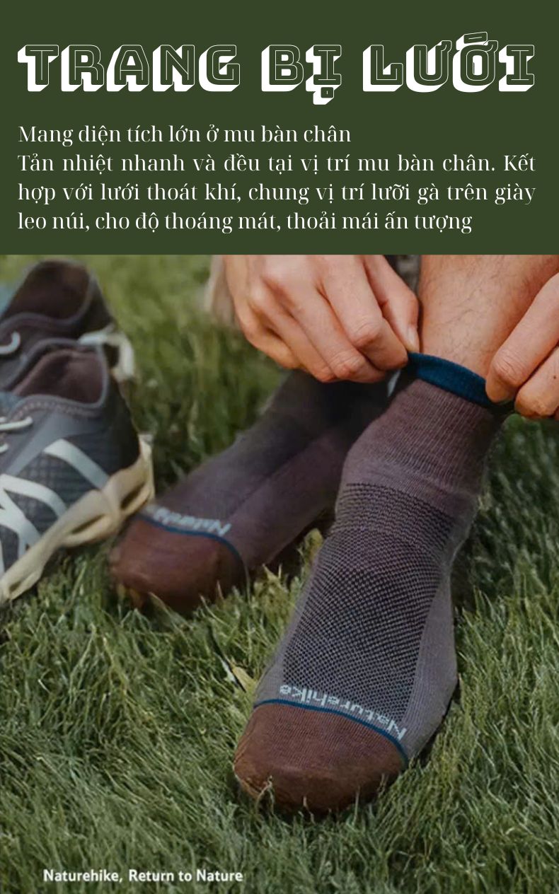 Tất kỹ thuật chuẩn leo núi Naturehike CYY2551FS011