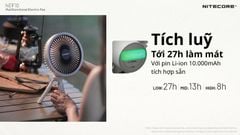 Nitecore NEF10 - Quạt làm mát kết hợp đèn lều siêu sáng