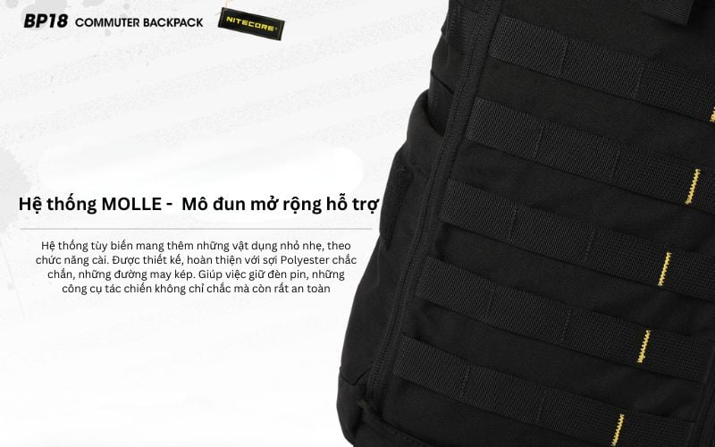Nitecore BP18 - Balo mang đồ cá nhân với phong cách chiến thuật