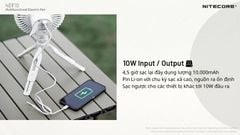 Nitecore NEF10 - Quạt làm mát kết hợp đèn lều siêu sáng
