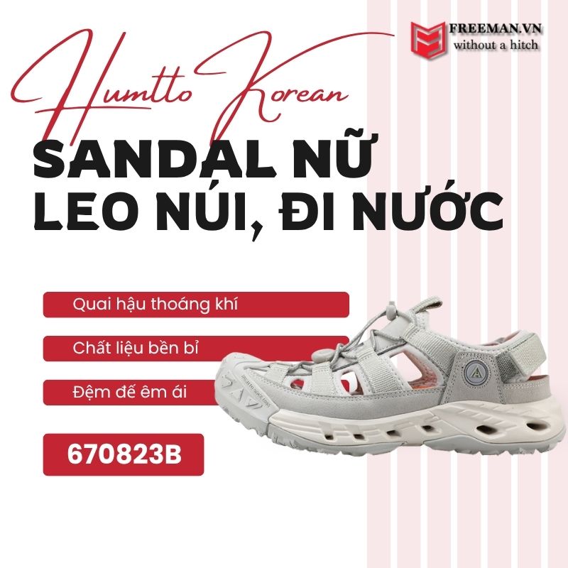 Humtto 670823B - Sandal lội nước nữ cho Trekking, leo núi