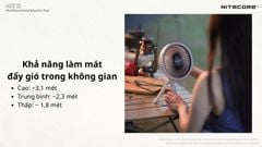 Nitecore NEF10 - Quạt làm mát kết hợp đèn lều siêu sáng