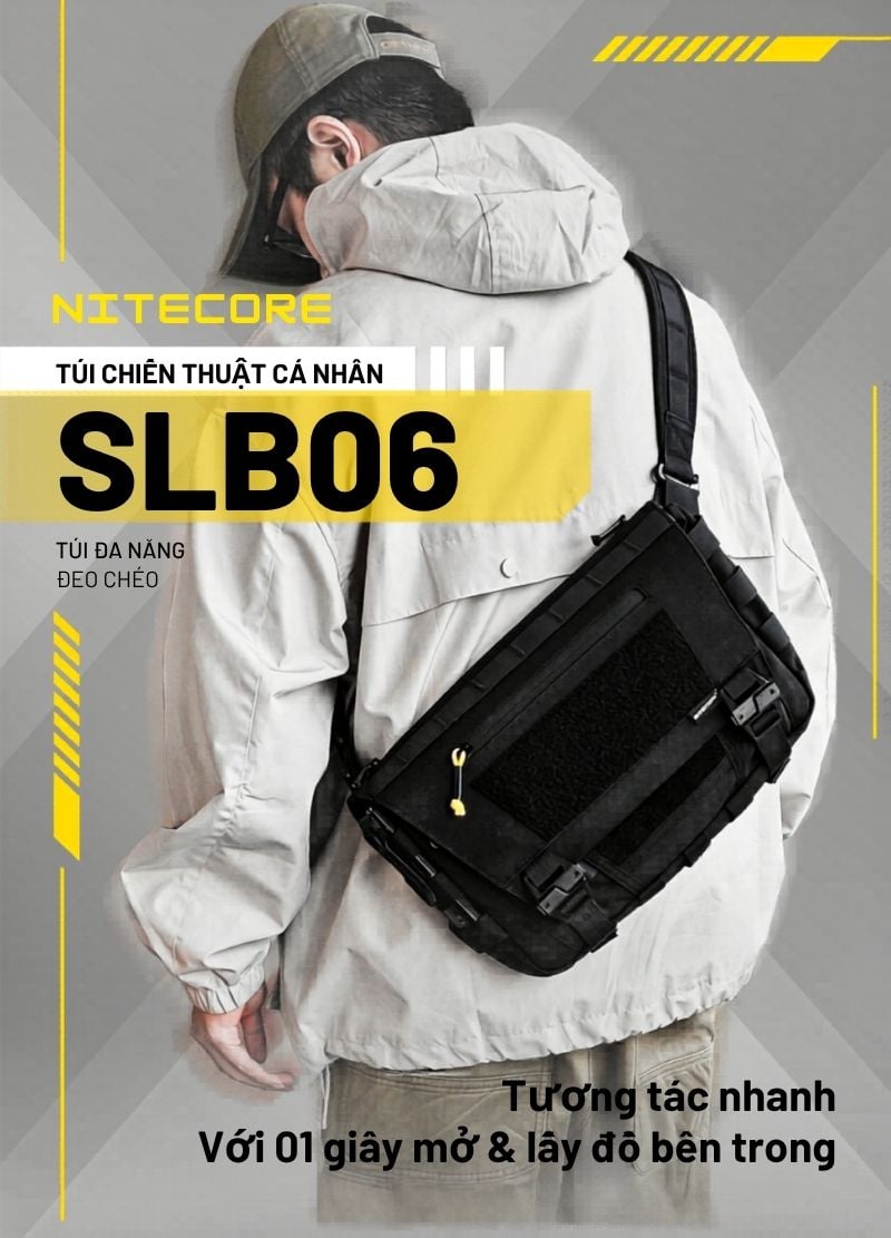 Nitecore SLB06 - Túi đeo chéo chiến thuật cá nhân