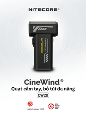 Quạt cầm tay làm mát, tạo gió Nitecore CineWind CW20