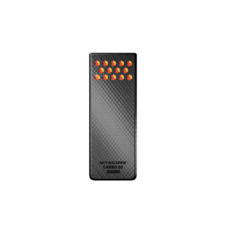 Nitecore Carbo 20 - Pin sạc dự phòng với vỏ Carbon, tản nhiệt lưới Magie