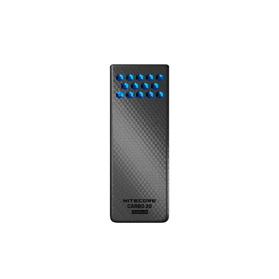 Nitecore Carbo 20 - Pin sạc dự phòng với vỏ Carbon, tản nhiệt lưới Magie