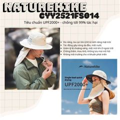 Mũ tai bèo Naturehike CYY2521FS014 cùng vạt che nắng trước sau