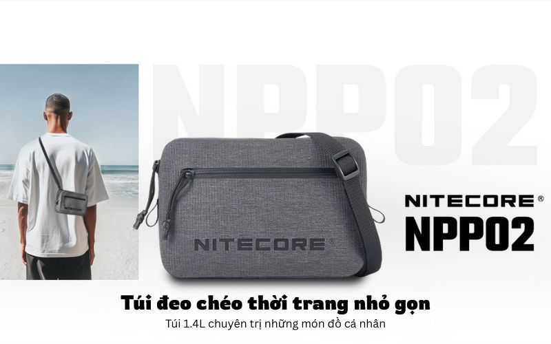 Nitecore NPP02 - Túi đeo chéo chống nước thời trang