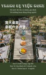 Bàn nhôm xếp gọn Naturehike CNK2550JJ018 - Mặt bàn cuộn trứng gấp gọn