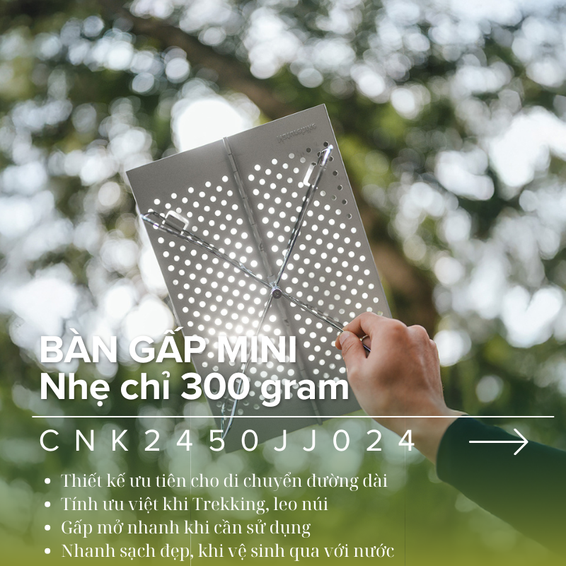 Naturehike CNK2450JJ024 - Mẫu bàn gấp gọn dành cho Trekker, nhà leo núi