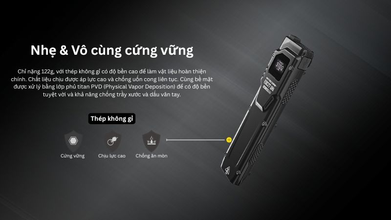 Nitecore EDC27 UHi - Đèn pin cho môi trường đô thị 3100LM