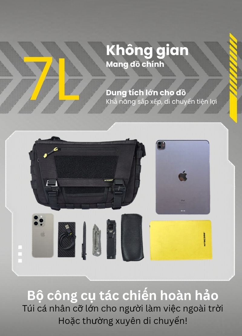 Nitecore SLB06 - Túi đeo chéo chiến thuật cá nhân