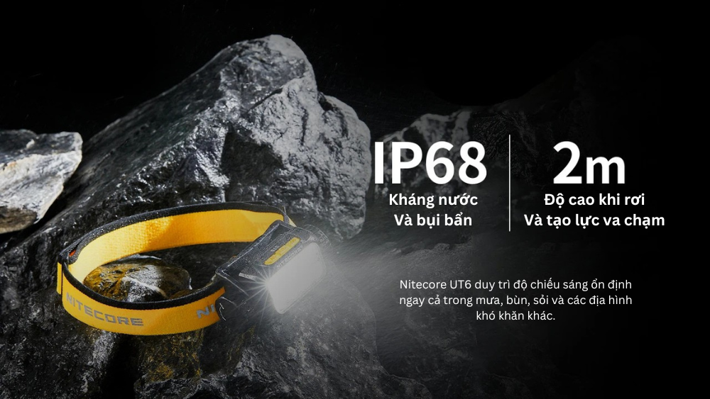 Đèn pin đội đầu chạy Trail Nitecore UT6 - Trang bị UHE LED, tái tạo màu nâng cao