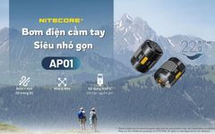 Nitecore AP01 - Bơm điện mini siêu nhỏ gọn, sử dụng với pin rời