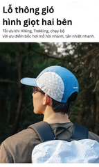 Naturehike CYY2621FS010 mũ lưỡi trai mỏng nhẹ với UPF50+