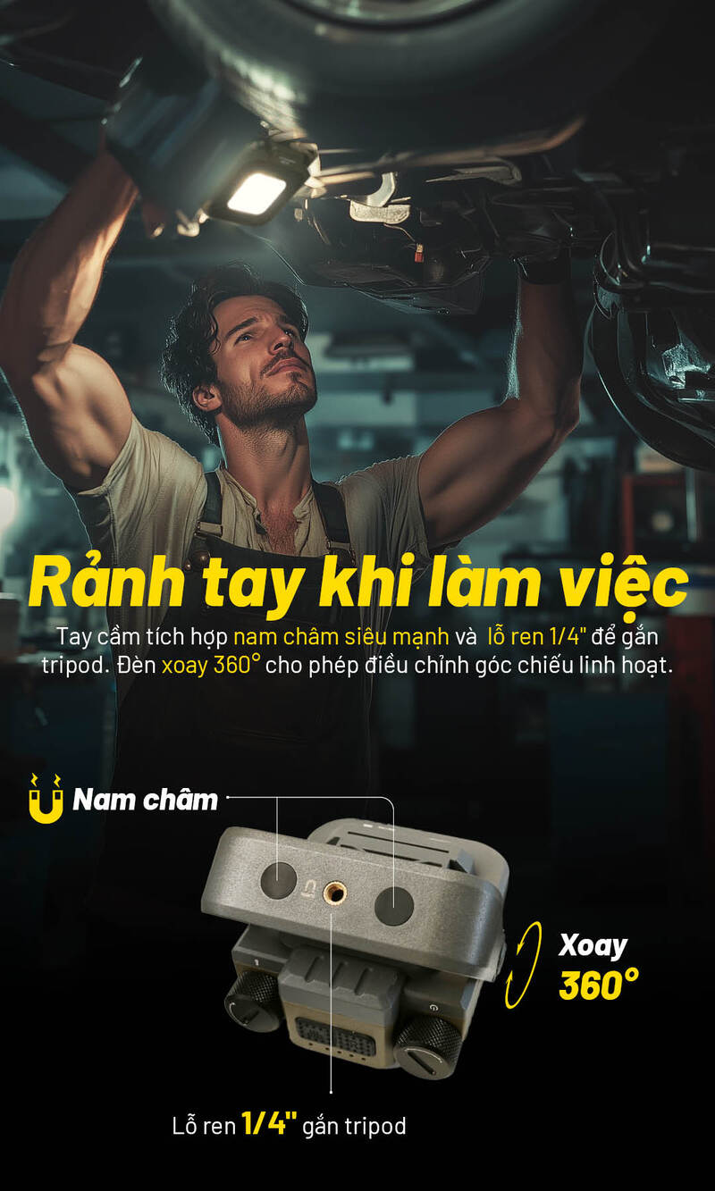 Đèn pin chiếu sáng đa năng Nitecore NWL30 - Sáng mạnh mẽ, bảo vệ toàn diện