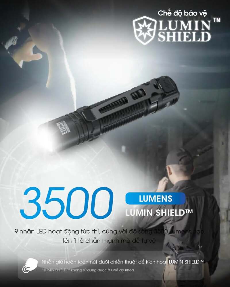 Đèn pin cầm tay mini siêu sáng Nitecore EDC31