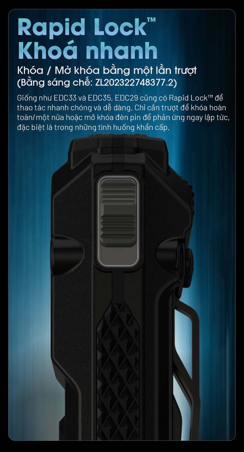 Nitecore EDC29 đèn pin chiến thuật siêu sáng