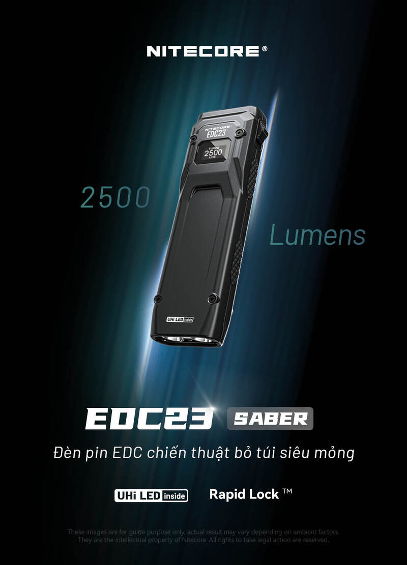 Nitecore Slimfit EDC23 - Siêu đèn pin cầm tay tác chiến