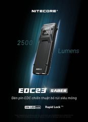 Nitecore Slimfit EDC23 - Siêu đèn pin cầm tay tác chiến