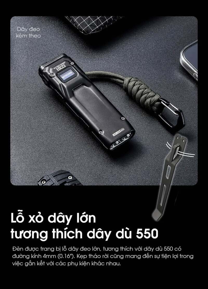 Nitecore Slimfit EDC23 - Siêu đèn pin cầm tay tác chiến