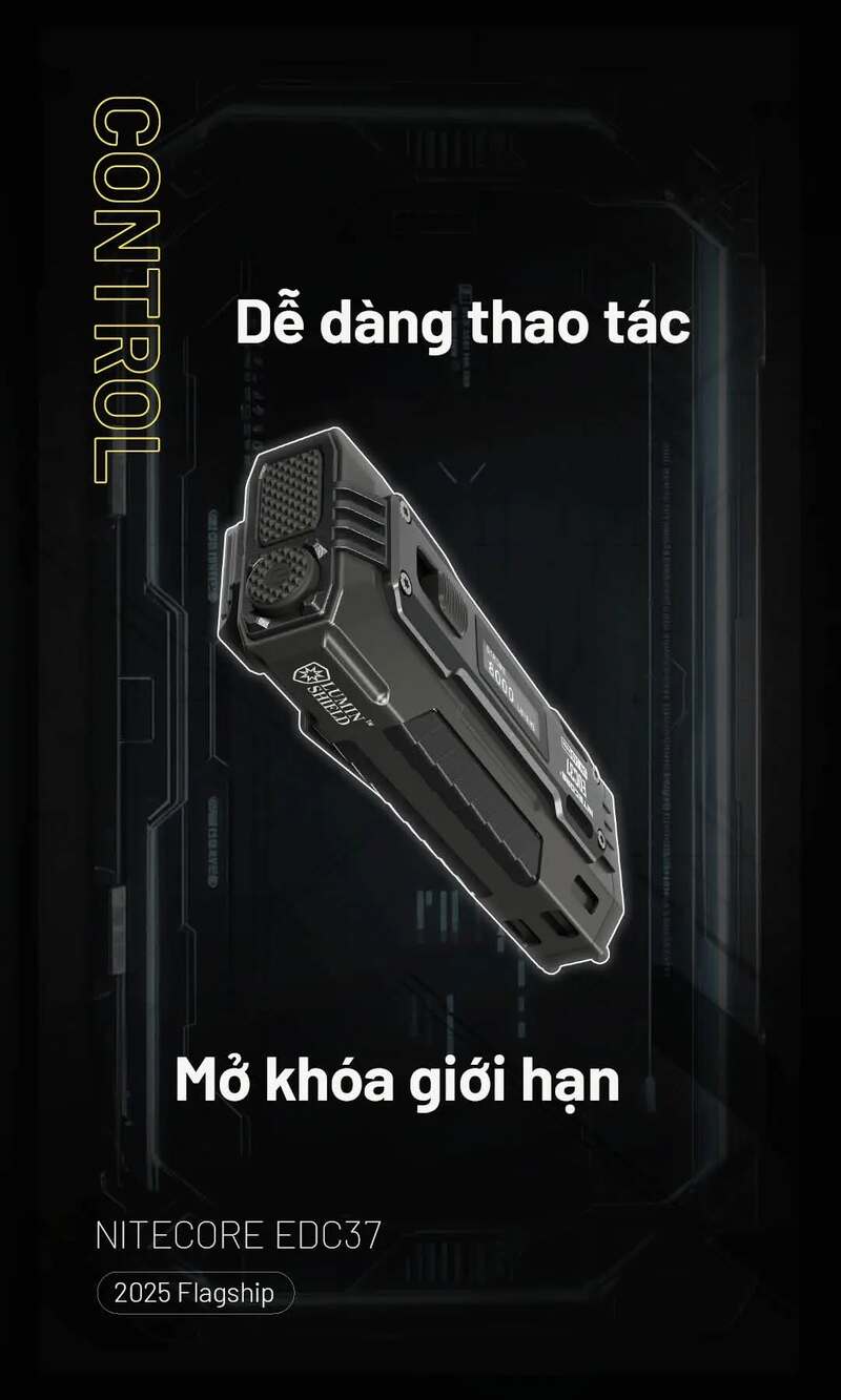 Nitecore EDC37 đèn pin cầm tay siêu sáng
