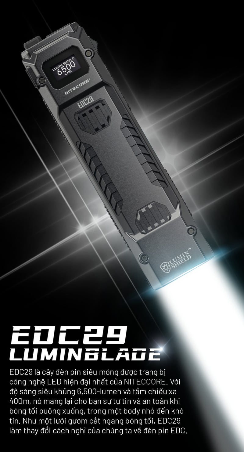 Đèn pin chiến thuật siêu sáng Nitecore EDC29