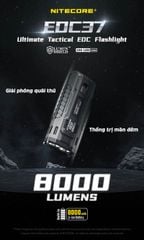 Nitecore EDC37 đèn pin cầm tay siêu sáng