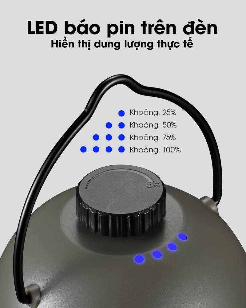 Nitecore LR40 - Đèn lều cắm trại với ánh sáng siêu đỉnh