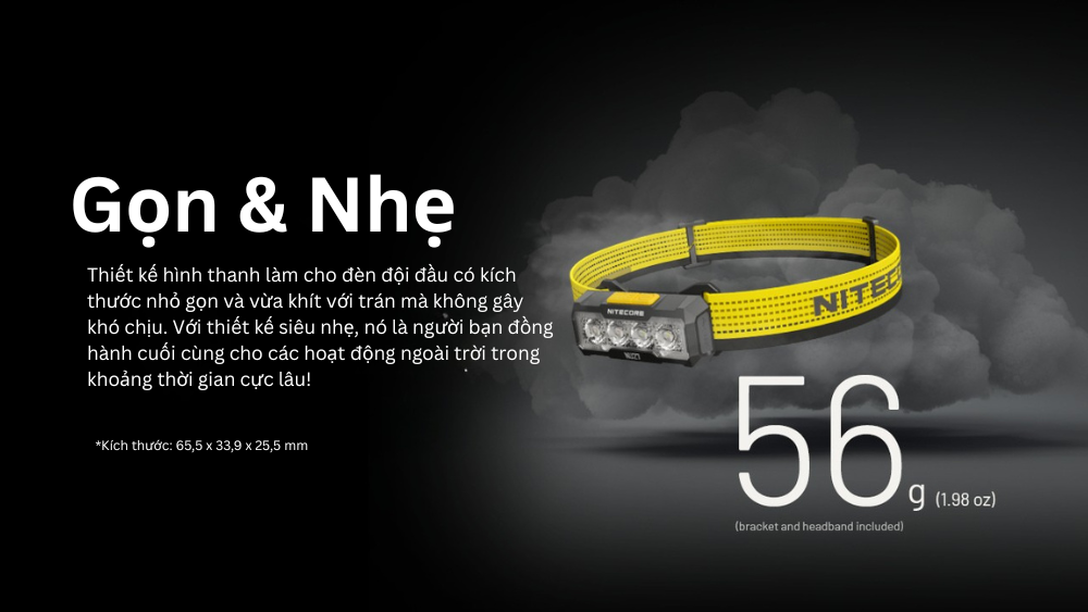 Đèn pin đội đầu Nitecore NU27 - Đèn pin leo núi, dã ngoại, hoạt động khám phá