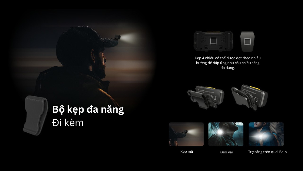 Đèn pin đội đầu Nitecore NU27 - Đèn pin leo núi, dã ngoại, hoạt động khám phá