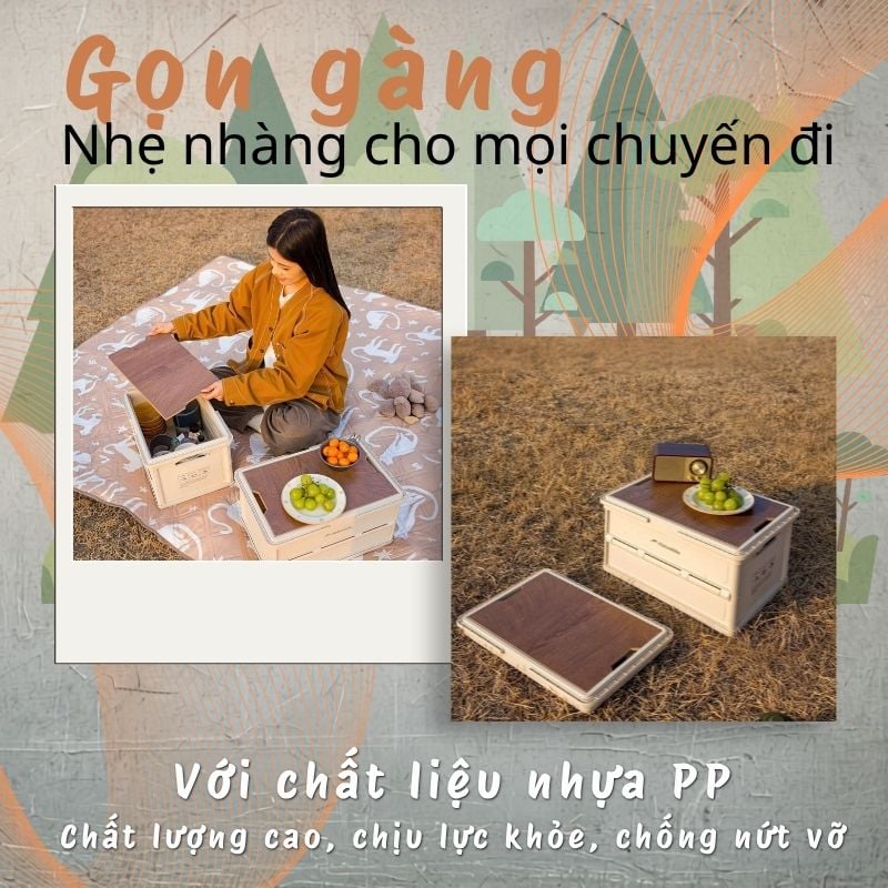 Naturehike CNK2550XB017 - Thùng nhựa mang đồ cắm trại đa năng