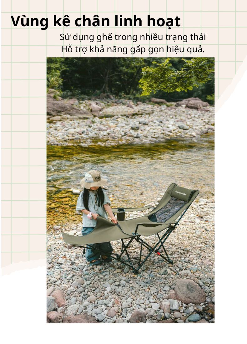 Naturehike CNK2550JJ023 - Ghế ngồi thư giãn ngoài trời T05