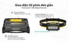 Nitecore HA27 UHE đèn pin đội đầu - Đèn pin siêu sáng với khả năng thích nghi cao
