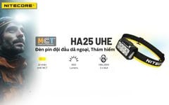 Nitecore HA25 UHE - Đèn pin đội đầu ngoài trời với đa nhiệt màu