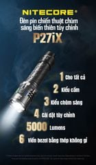 Nitecore P27iX - mẫu đèn pin siêu sáng với 5000LM