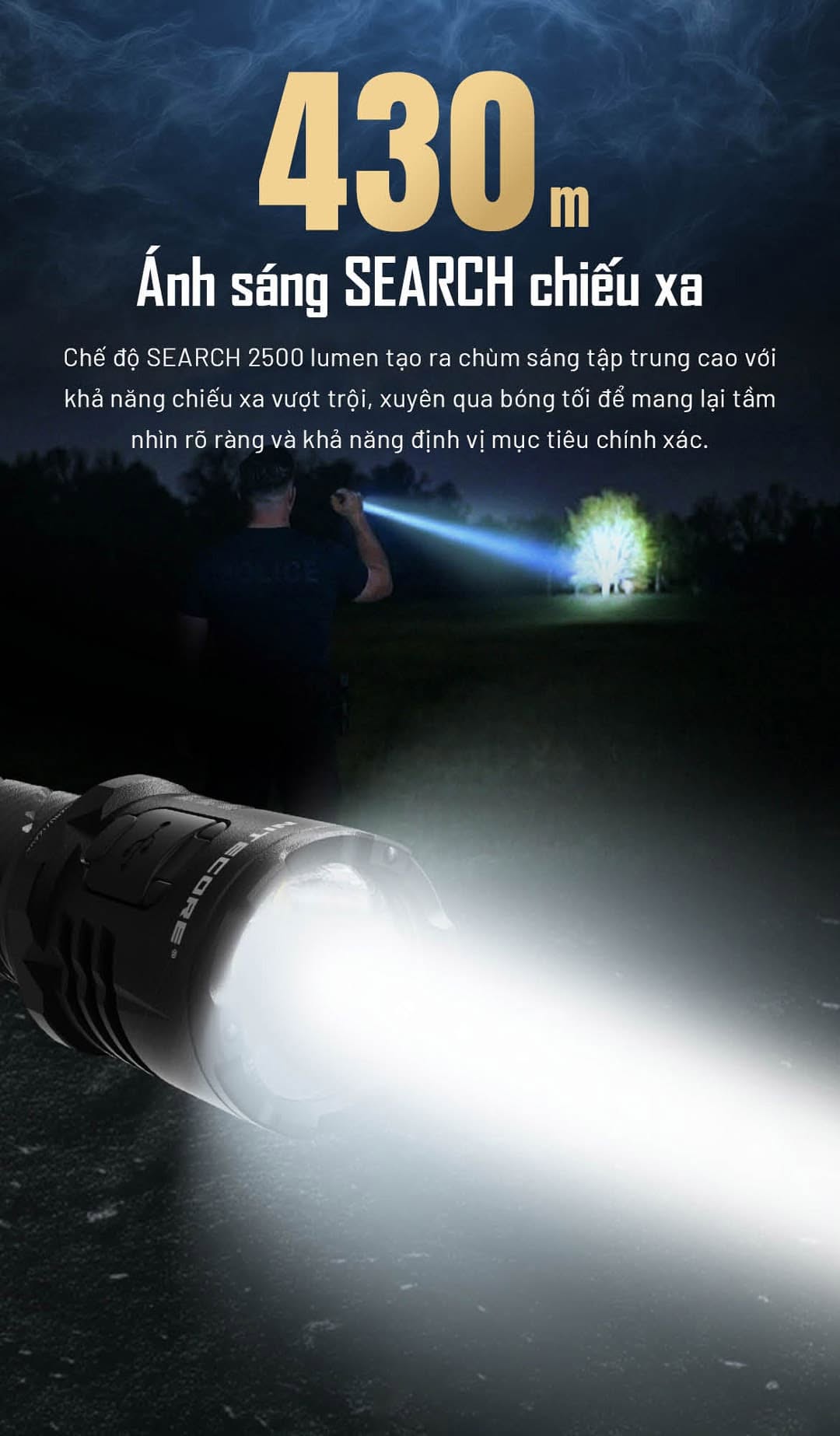 Nitecore P27iX - mẫu đèn pin siêu sáng với 5000LM