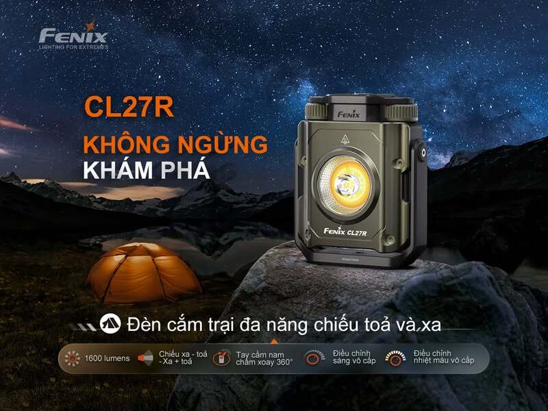 Fenix CL27R - Đèn pin đèn lều cắm trại siêu sáng