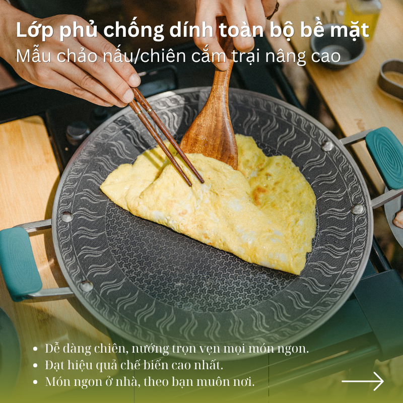 Chảo chiên Inox 04 lớp Naturehike CNK2550CF011